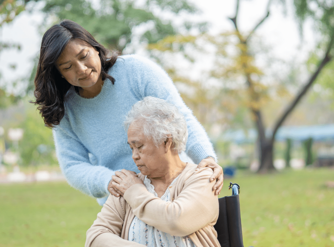 elderly sitter